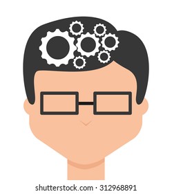 think concept design, vector illustration eps10 graphic 