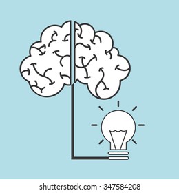 think concept design, vector illustration eps10 graphic 