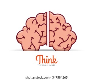 think concept design, vector illustration eps10 graphic 