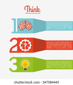 think concept design, vector illustration eps10 graphic 