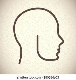 think design over  beige background vector illustration