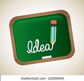 think design over beige background vector illustration
