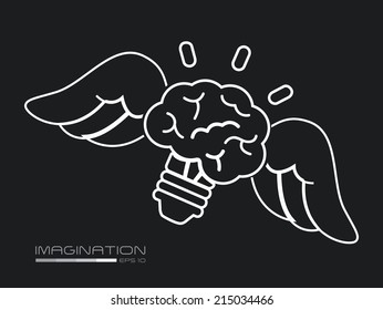think design over black background vector illustration