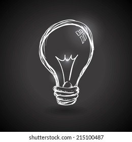 think design over  black background vector illustration