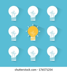 think design over blue background vector illustration