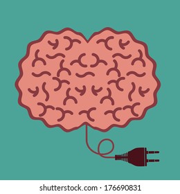 think design over blue  background vector illustration