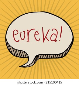 think design over cream  background vector illustration