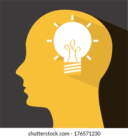 think design over gray background vector illustration