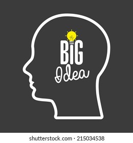think design over gray background vector illustration