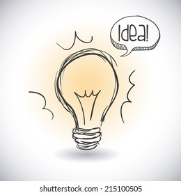 think design over  gray background vector illustration