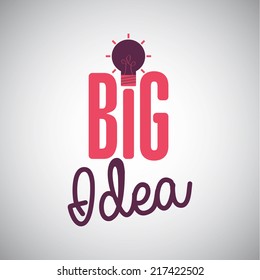 think design over gray background vector illustration
