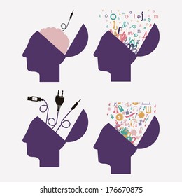 think design over white background vector illustration
