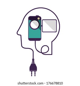 think design over white background vector illustration