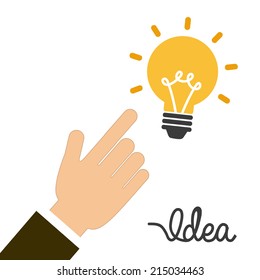 think design over white background vector illustration