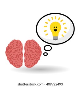 Think design, postive and idea concept