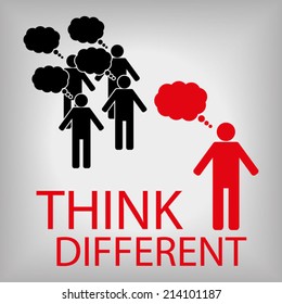 Think Different Stock Vector (Royalty Free) 214101187 | Shutterstock