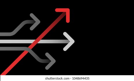 think different business concept arrow icon