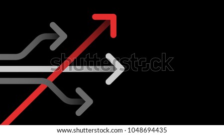 think different business concept arrow icon