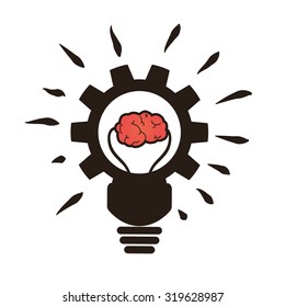 Think different concept with positive icons design, vector illustration 10 eps graphic.