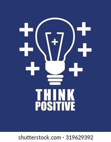 Think different concept with positive icons design, vector illustration 10 eps graphic.