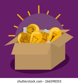 Think different design over purple background, vector illustration