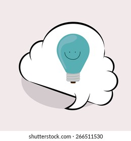 Think different design over white background, vector illustration
