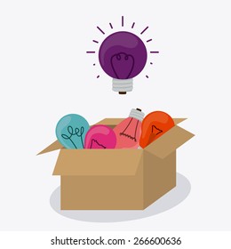 Think different design over white background, vector illustration