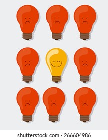 Think different design over white background, vector illustration