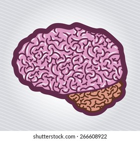 Think different design over white background, vector illustration