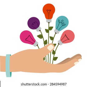 Think different design over white background, vector illustration