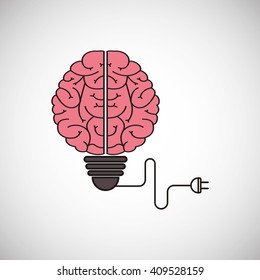 Think different design over white background