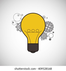 Think different design over white background
