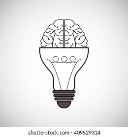 Think different design over white background