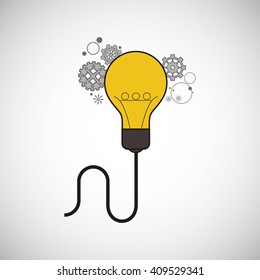 Think different design over white background