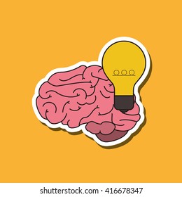 Think different design over white background