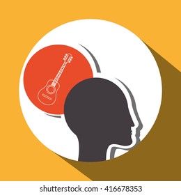 Think different design over white background