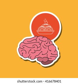Think different design over white background