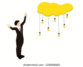Think different design, vector illustration. Flat design for business financial marketing banking.