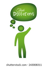 think different design, vector illustration eps10 graphic 
