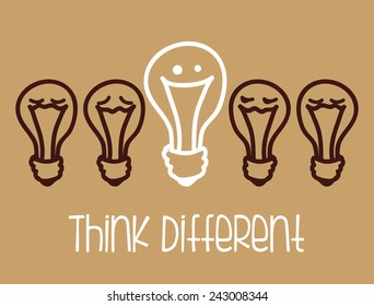 think different design, vector illustration eps10 graphic 