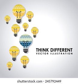 think different design, vector illustration eps10 graphic