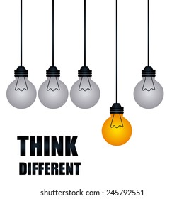 think different design, vector illustration eps10 graphic