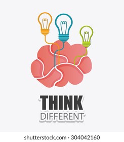 Think different design, vector illustration eps 10.