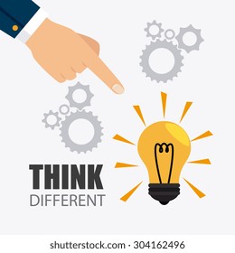 Think different design, vector illustration eps 10. Think different design, vector illustration eps 10.