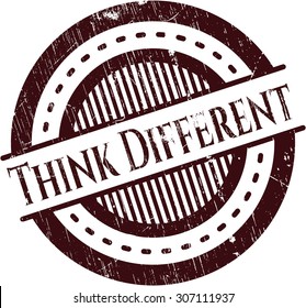 Think Different grunge seal
