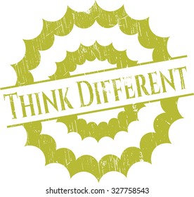 Think Different grunge stamp