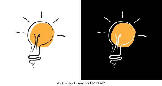 Piense diferente, concepto de la idea en el fondo del color