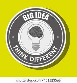 think different isolated icon design, vector illustration  graphic 