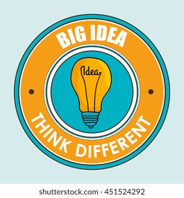 think different isolated icon design, vector illustration  graphic 