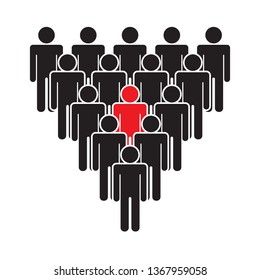 Think different people icon vector